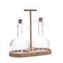 Quid Set Aceitera y Vinagrera Trend Borosilicato Transparente 21x9,5x20,5 cm