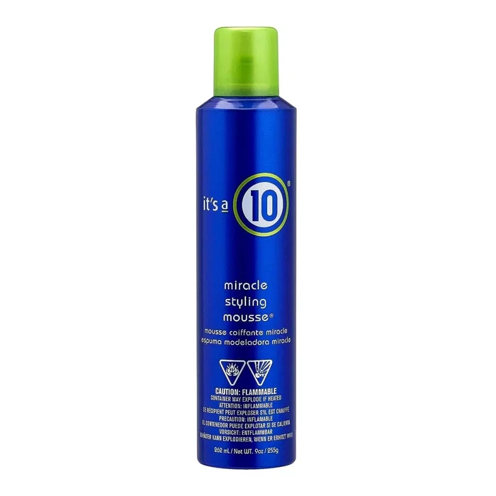 It`s a 10 Miracle Mousse coiffante Volume Tenue moyenne 262 ml It`s a 10 Miracle Mousse coiffante Volume Tenue moyenne 262 ml