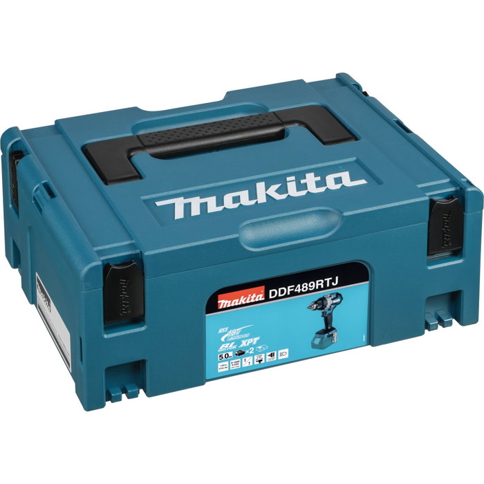 Makita DDF489RTJ Perceuse-visseuse sans fil avec 2x 5,0 Ah Batteries et Chargeur