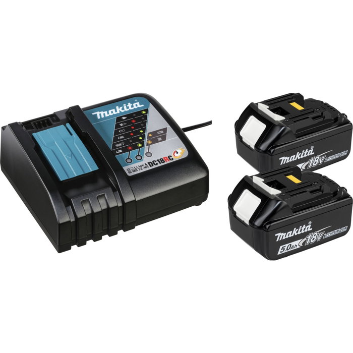 Makita DDF489RTJ Perceuse-visseuse sans fil avec 2x 5,0 Ah Batteries et Chargeur