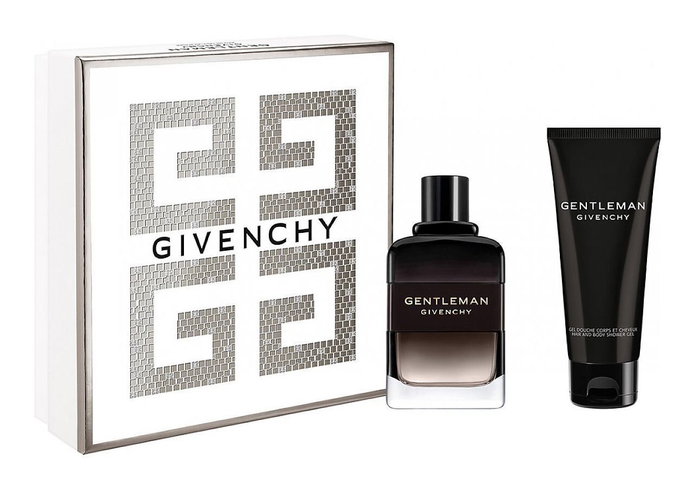 Givenchy - Coffret Cadeau Gentleman : Eau de Parfum pour Homme 60 ml + Gel Douche Nettoyant Corps Tous Types de Peau 75 ml