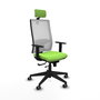 Piqueras y Crespo Chaise de Bureau Horna Traslack Pistache et Blanc