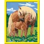 Ravensburger CreArt 25850 - Kit de Peinture par Numéros Fiers Chevaux - Tableau 31x21cm avec Cadre, 20 Peintures et Pinceau - À partir de 7 ans