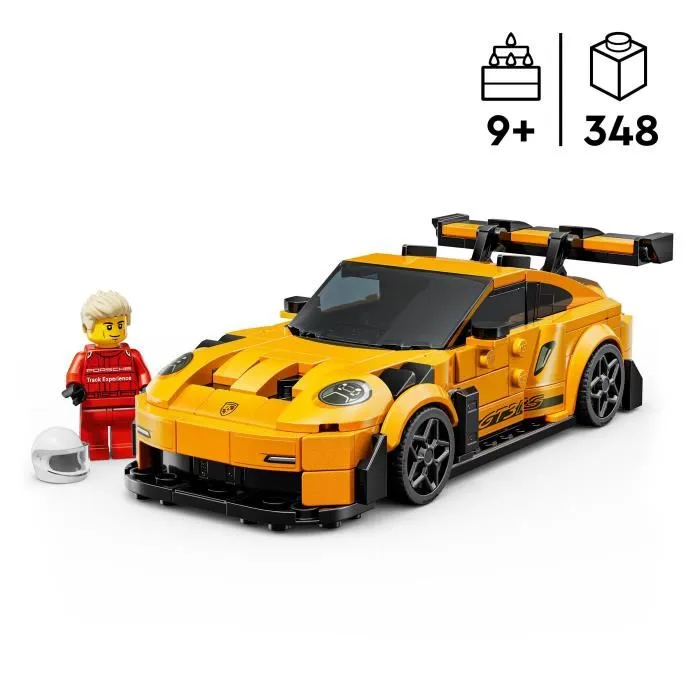 LEGO - 77239 Supercar Porsche 911 GT3 RS Speed Champions - Jouet de Construction Voiture 348 Pièces avec Minifigurine, Dès 9 Ans