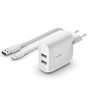 Chargeur portable Belkin WCE001VF1MWH Blanc