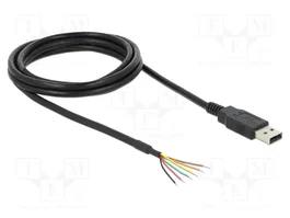 DELOCK Câble USB 2.0 vers UART, 1,8m, Noir