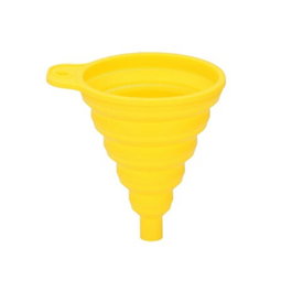 Dunlop Entonnoir pliable en silicone pour automobile, Ø 9 x 10 cm, jaune