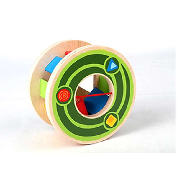 Hape - Jouet à tirer puzzle escargot en bois avec corde - Jeu d'encastrement pour enfants dès 12 mois - 30,10 x 18,6 x 11,20 cm