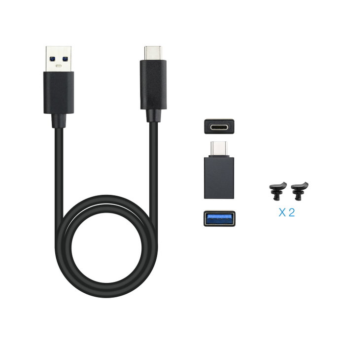 TooQ TQE-2280B Boîtier Externe SSD M.2 NVMe USB-C 10 Gbit/s Noir Aluminium TooQ TQE-2280B Boîtier Externe SSD M.2 NVMe USB-C 10 Gbit/s Noir Aluminium