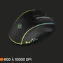 Nova Gaming - Souris gaming sans fil Persee GM405 - Capteur haute sensibilité, RGB, boutons programmables - Précision et confort sans latence - Noir