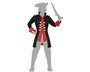 Déguisement Capitaine Pirate Adulte Homme Noir Taille M-L - Costume de Pirate, Corsaire ou Bandit pour Carnaval ou Fête Déguisée