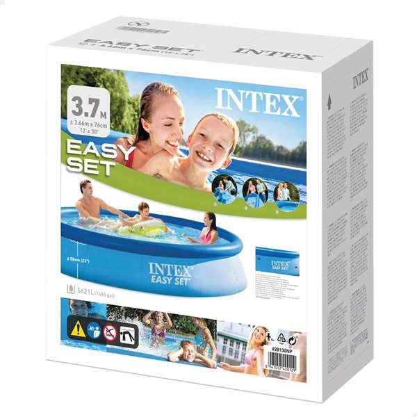 Intex Piscine ronde Easy Set 366x76 cm Capacité 5621 litres Pour enfants à partir de 6 ans en PVC renforcé Intex Piscine ronde Easy Set 366x76 cm Capacité 5621 litres Pour enfants à partir de 6 ans en PVC renforcé