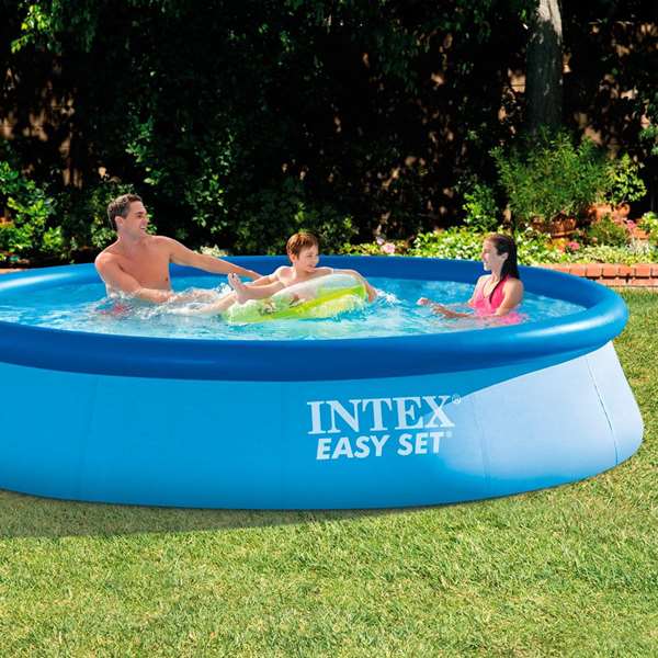 Intex Piscine ronde Easy Set 366x76 cm Capacité 5621 litres Pour enfants à partir de 6 ans en PVC renforcé Intex Piscine ronde Easy Set 366x76 cm Capacité 5621 litres Pour enfants à partir de 6 ans en PVC renforcé