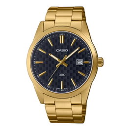 Casio MTP-VD03G-1AUDF montre analogique dorée avec cadran bleu