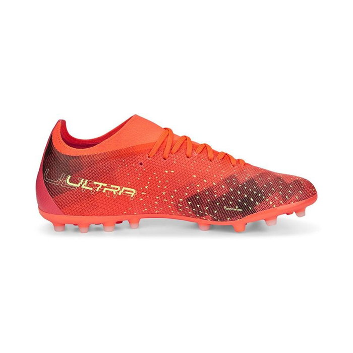 Chaussures de Football pour Adultes Puma Ultra Match MG Orange 9-10 Ans