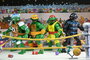 Tortues Ninja (Archie Comics) figurines Pack de 4 Stump Wrestling Turtles 18 cm