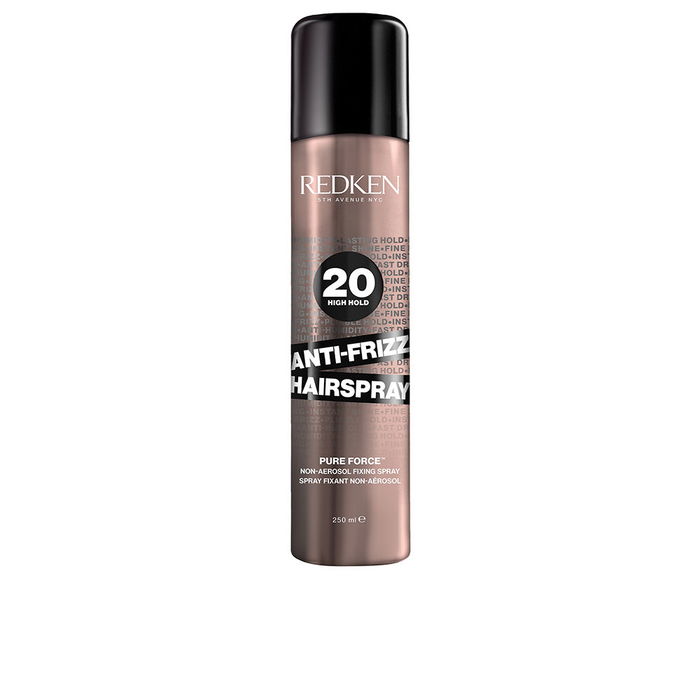 REDKEN Anti-Frizz Hairspray 20 pure force Laque anti-frisottis fixation maximale 250 ml REDKEN Anti-Frizz Hairspray 20 pure force Laque anti-frisottis fixation maximale 250 ml