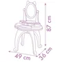 Smoby Coiffeuse Enfant 2 en 1 Gabby et la Maison Magique avec Tabouret et 12 Accessoires, Miroir Orientable - Pour Enfants à partir de 3 Ans