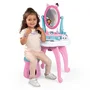 Smoby Coiffeuse Enfant 2 en 1 Gabby et la Maison Magique avec Tabouret et 12 Accessoires, Miroir Orientable - Pour Enfants à partir de 3 Ans