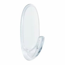 3M Command Crochet Moyen Transparent 25 x 60 x 25 mm, 2 unités + 4 bandes