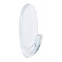 3M 17091clr Crochet moyen transparent, 25 x 60 x 25 mm, 2 pièces + 4 bandes, charge max 900 g