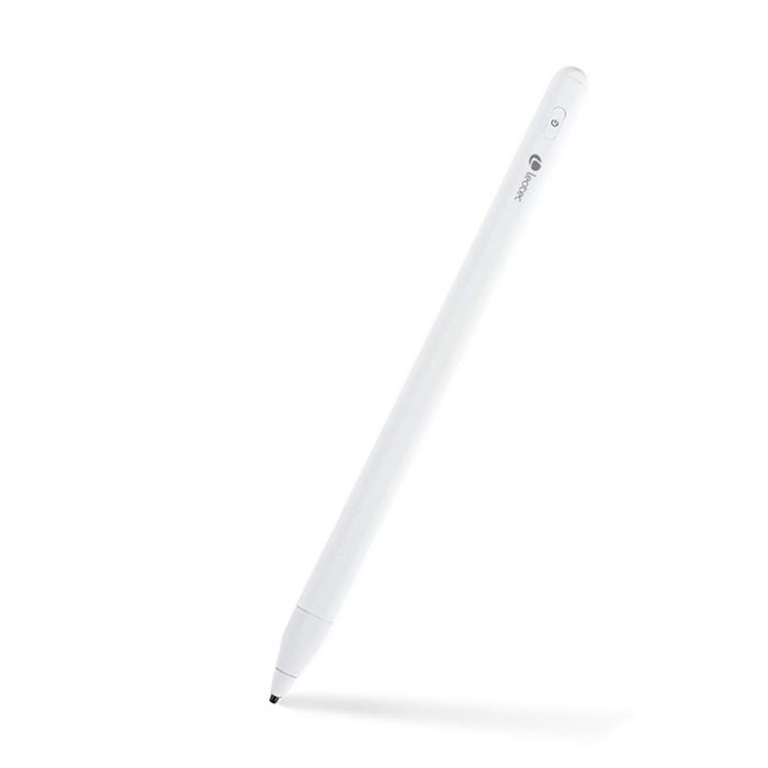 Leotec Stylus ePen Plus Crayon Numérique Universel pour Écran Tactile Compatible iOS Android Windows Pointe POM 1.7mm Recharge USB-C 140mAh Autonomie 12h Blanc