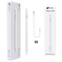 Leotec Stylus ePen Plus Crayon Numérique Universel pour Écran Tactile Compatible iOS Android Windows Pointe POM 1.7mm Recharge USB-C 140mAh Autonomie 12h Blanc