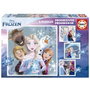 Educa Puzzles progressifs Frozen - Coffret de 4 puzzles (12, 16, 20 et 25 pièces) sous licence Disney