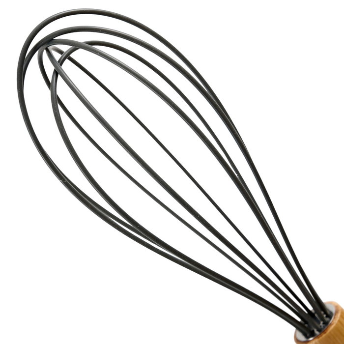 Day Batteur en silicone gris et bambou 26 cm