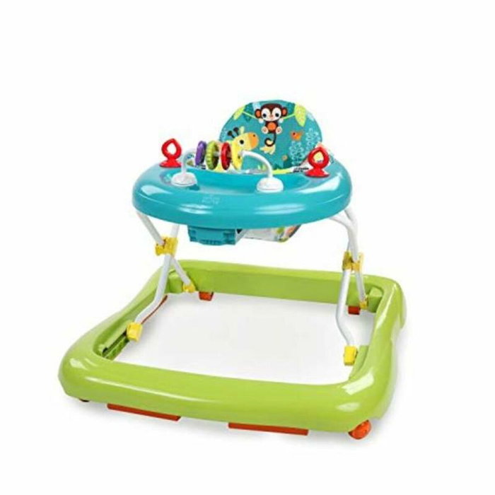 Bright Starts Trotteur Giggling Safari Pliable - Bleu, Vert Bright Starts Trotteur Giggling Safari Pliable - Bleu, Vert