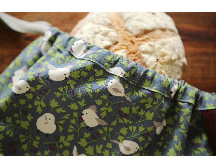 Dailylike Tissu Oxford en coton motif mésange à longue queue 1,50m x 3m