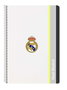 Safta - Carnet grand format 21,5x31 cm, 80 pages à lignes, couverture rigide décor Real Madrid Équipe 25/26, pour enfant (3 ans et plus)