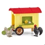 Schleich 42572 Figurine Poulailler Mobile Farm World - Jouet pour Enfants à Partir de 5 Ans
