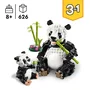 Lego 31165 LEGO Creator 3-en-1 : Animaux Sauvages - Famille de Pandas, Orques ou Manchots - 626 Pièces - Jeu de Construction Créatif - Enfants Dès 8 Ans