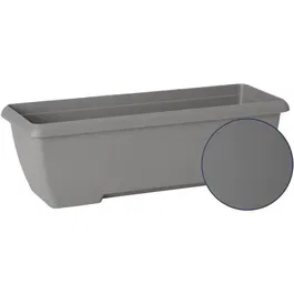 Garden ID Teramo Jardinière extérieure en polypropylène recyclé, réservoir d'eau intégré, 60 cm, 13.2 L, Noir