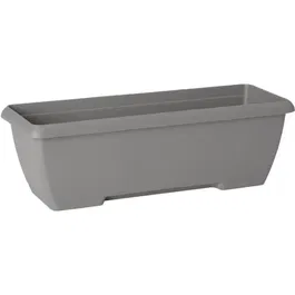 Garden ID Teramo Jardinière extérieure en polypropylène recyclé, réservoir d'eau intégré, 60 cm, 13.2 L, Noir
