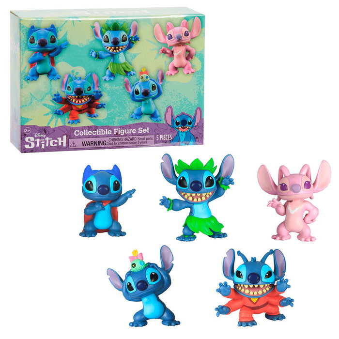 Just Play Pack de 5 figurines Lilo & Stitch