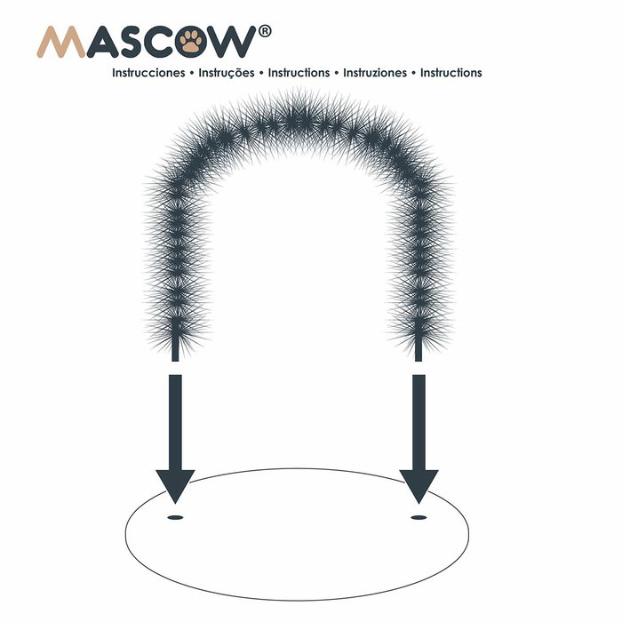 MASCOW Griffoir Rond pour Chats Gris MASCOW Griffoir Rond pour Chats Gris