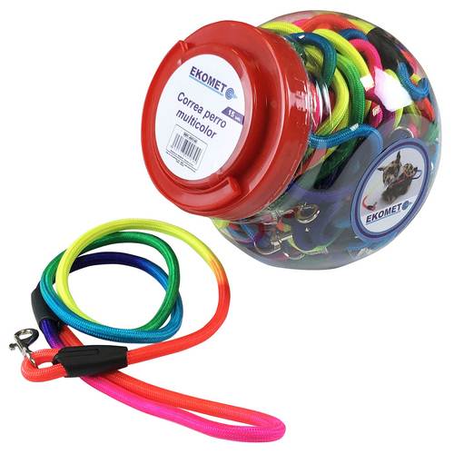 Ekomet Expositor de 15 Laisses pour Chien Multicolores