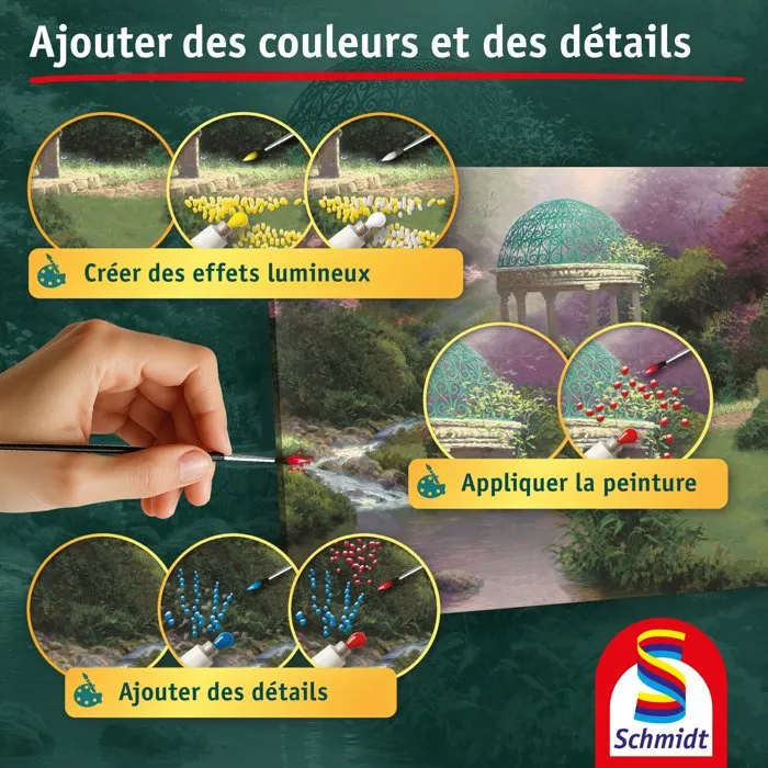 Schmidt Spiele My Art Noble - Kit de peinture Premium - Fontaine de sérénité - À partir de 12 ans - 50 x 40 cm