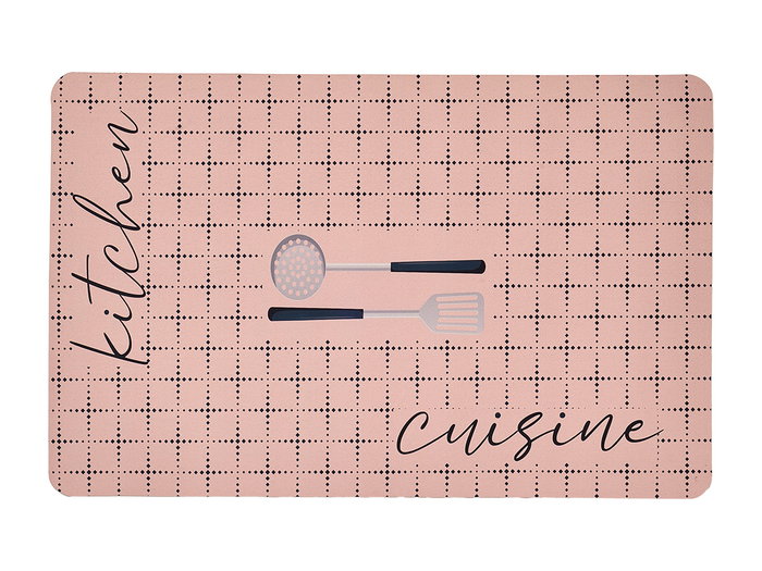 Kinvara Tapis de Cuisine 50x80 cm Antidérapant Tissu Polyester TPE Rose et Noir (Set de 24) Kinvara Tapis de Cuisine 50x80 cm Antidérapant Tissu Polyester TPE Rose et Noir (Set de 24)