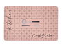 Kinvara Tapis de Cuisine 50x80 cm Antidérapant Tissu Polyester TPE Rose et Noir (Set de 24)