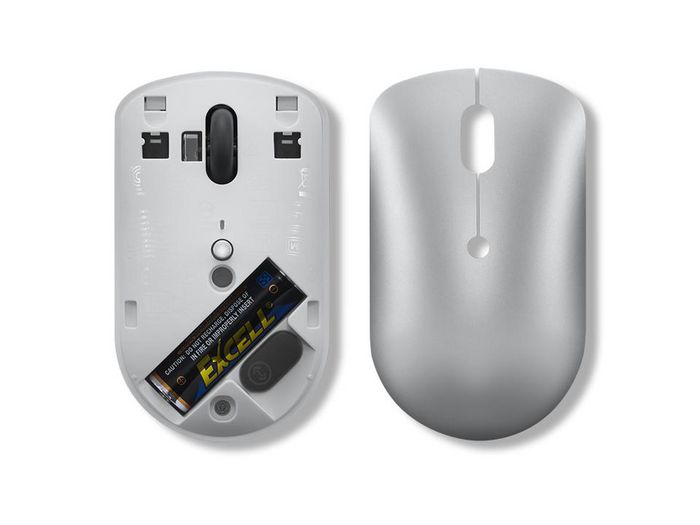 Lenovo Souris sans Fil Compacte USB-C 540 (Gris Nuage) - DPI Réglable 2400, Autonomie 18 Mois, Pour Ultrabook Windows/Chrome OS
