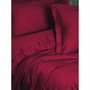 BigBuy Home Parure de couette Satin King Rouge 220 x 240 cm