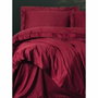 BigBuy Home Parure de couette Satin King Rouge 220 x 240 cm