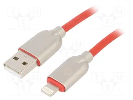 GEMBIRD Cablexpert Câble USB 2.0 vers Apple Lightning, 2m, rouge