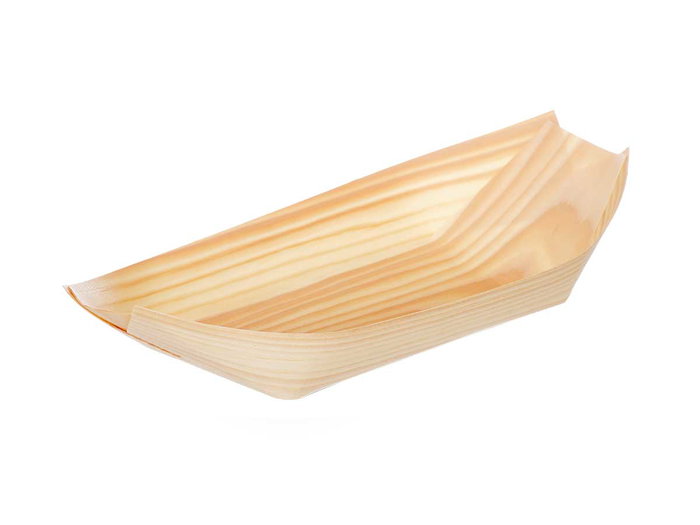 Kinvara Set de 12 Bandejas Ovalées en Bois Moyen 12x25.5x8.5 cm (Set de 12)