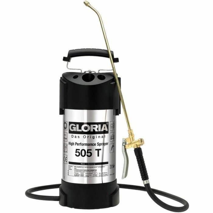 Gloria Pulvérisateur 505 T 5L Acier Inoxydable 6 Bars Gloria Pulvérisateur 505 T 5L Acier Inoxydable 6 Bars