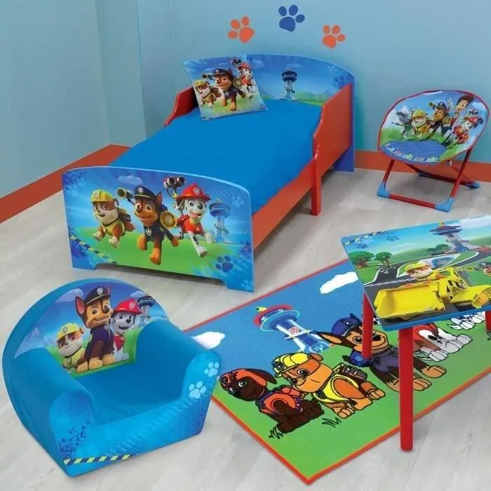 Fun House Lit PAT PATROUILLE avec lattes pour enfant 70 x 140 cm Fun House Lit PAT PATROUILLE avec lattes pour enfant 70 x 140 cm