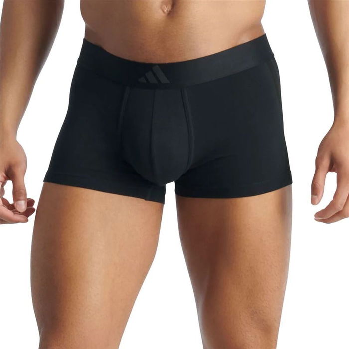 Boxer pour homme Adidas Low Rise 3 Stripes Active Noir 2 Unités